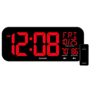 LED Clock with Temperature Display