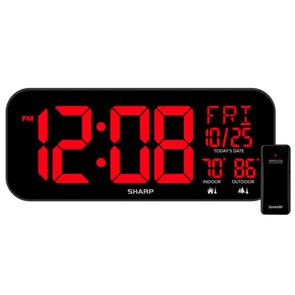 LED Clock with Temperature Display