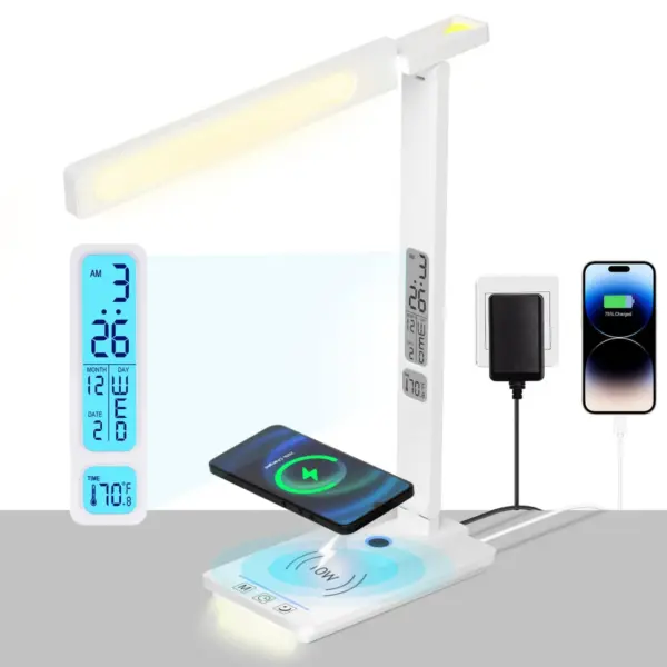 Smart LED Desk Lamp with USB Charging